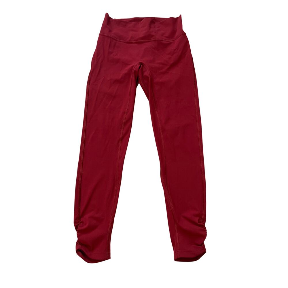 Lululemon Red Cropped Align Leggings